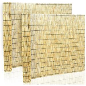 2 Pcs Jollybower Natural Reed Fencing Rolls, Eco-Friendly Reed Fence Curtain, 4Ft High x 13Ft Long Reeds Screen, Decorative Fence for Garden Privacy, Balcony and Window 2 Pcs Jollybower Natural Reed Fencing Rolls, Eco-Friendly Reed Fence Curtain, 4Ft High x 13Ft Long Reeds Screen, Decorative Fence for Garden Privacy, Balcony and Window