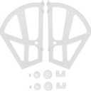 1 Pair Shoe Cabinet Shelf Home Plastic Hollowed Two Layers Rack Shoes Drawer Cabinet Hinges for Shoes Rack, Shelf, Cabinet