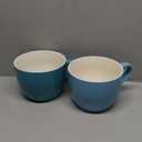 MECOWON 30 OZ Porcelain Coffee Mugs, Set of 2 Large Mugs for Soup, Cereal and Salad (Blue)