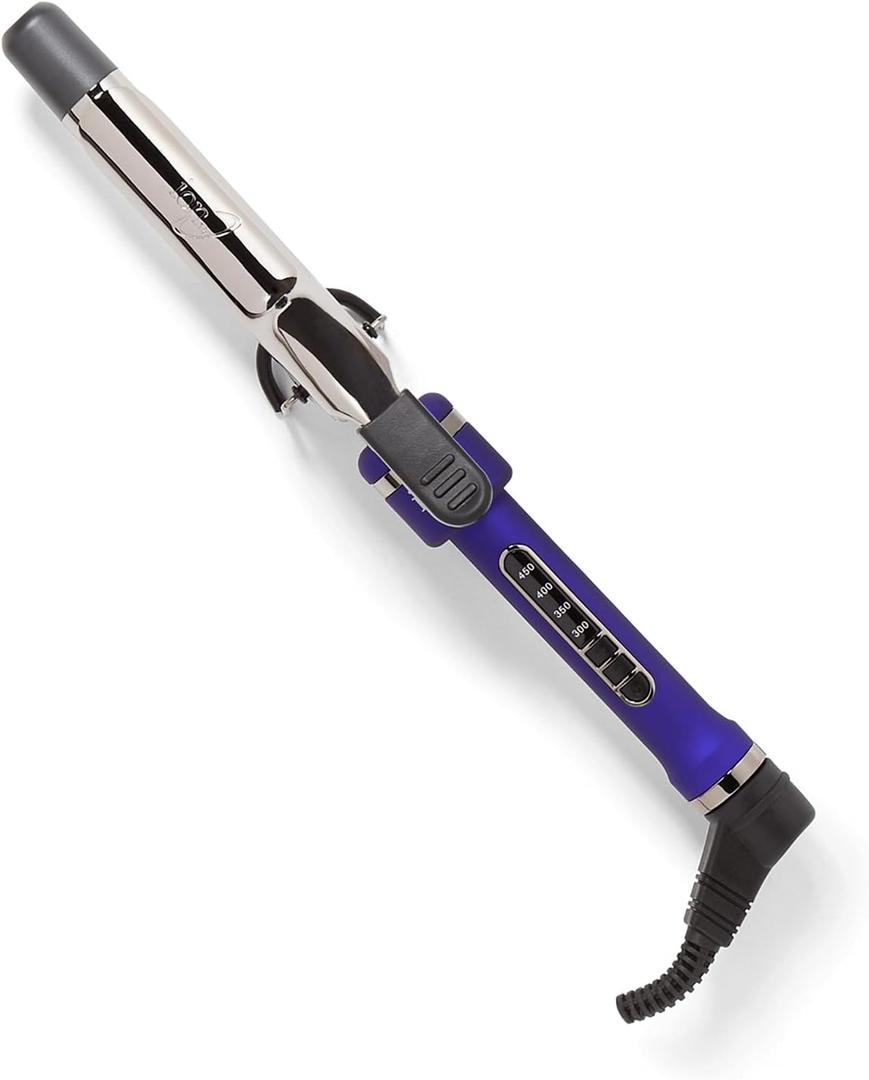ion Titanium Pro Curling Iron, 1 Inch, Heats up to 450F, Maximum Curl Retention, Dual Voltage