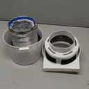 3 IN 1 Indoor Dryer Vent Kit Filter for Electric Dryer with 4-Inch by 5-Feet Proflex Duct (Silver)