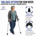 Forearm Crutches for Adults & Seniors, Adjustable Aluminum Pair