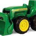 TOMY John Deere Vehicle Set - Includes Dump Truck Toy and Tractor Toy with Loader - Kids Outdoor Toys - Kids Construction and Sandbox Toys - 6 Inches - 2 Count - Ages 18 Months and Up