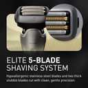 Panasonic ARC5 PRO Electric Razor for Men, Wet/Dry 5-Blade Foil Shaver for Thick Beard & Stubble, 20D Flexible Head, Enhanced Beard Sensor, Pop-Up Trimmer ES-L550WS