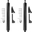 2-Pack Storm Door Handle Replacement - Includes Magnetic Lock, Adjustable Closing Speed & Buffer, and Hinge Adjustment Tool for Home Use (Black)