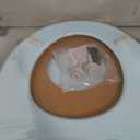 Bemis 500EC 464 Wood Toilet Seat with Easy Clean & Change Hinges, Round, Dresden Blue