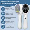 Cold Laser Therapy Device for HumansDogs&Cats, 4808nm Infrared & 14650nm Red Light Therapy Wand for Pain Relief, Joint, Muscle, Back & Knee Use, Rechargeable with Glasses