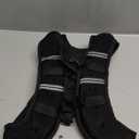 Zikopomi Weighted Vest Woman Man, 6lb/8lb/12lb/16lb/20lb/25lb/30lb Weight Vest with Reflective Stripes for Workout, Strength Training, Running, Fitness, Muscle Building, Weight Loss, Rucking Vest (Black, 12LB)