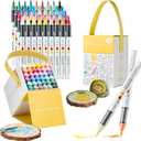 Acrylic Paint Markers Set | Professional Art Marker & Paint Pens - Markers for School & Coloring | 60 Colors for Rock/Glass/Wood/Paper/Ceramic DIY Crafts (36-Color Set)