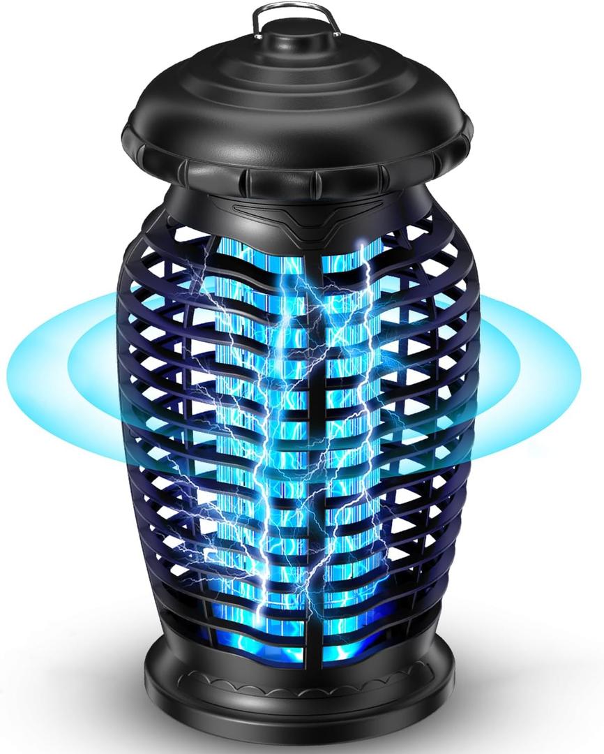Bug Zapper Outdoor 4200V Electronic Mosquito Zapper Fly Traps Outdoor Mosquito Repellent Killer Inside/Outside for Home, Patio, Backyard, CA-Blue A1