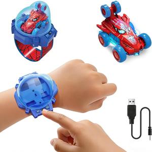 Spider Toy for Boys, Remote Control Watch Toy for Kids, Mini RC Car with LED Light and Wrist Strap for Indoor and Outdoor Play, Birthday for Toddlers