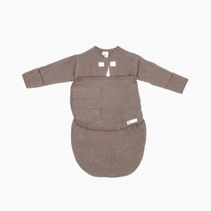 embe Baby Eczema Sleep Aid Sleeper Sack for Babie | Swaddle With Fold Over Mittens Attached | No Scratch Sleeves Baby (Cocoa)