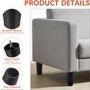 8 Pack 6 Inch Furniture Legs Heavy Duty Plastic with M8 T-Nuts & Screws for Sofa, Couch, Chair Legs Replacement, Coffee Tables, Beds, Dressers