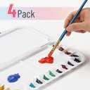 Mr. Pen- Airtight Watercolor Palette with Lid, 4 Pack, 18 Wells & 2 Mixing Areas, Lightweight Sealing Paint Palette for Travel, Painting, Watercolor Mixing, Art Class and Studio Use