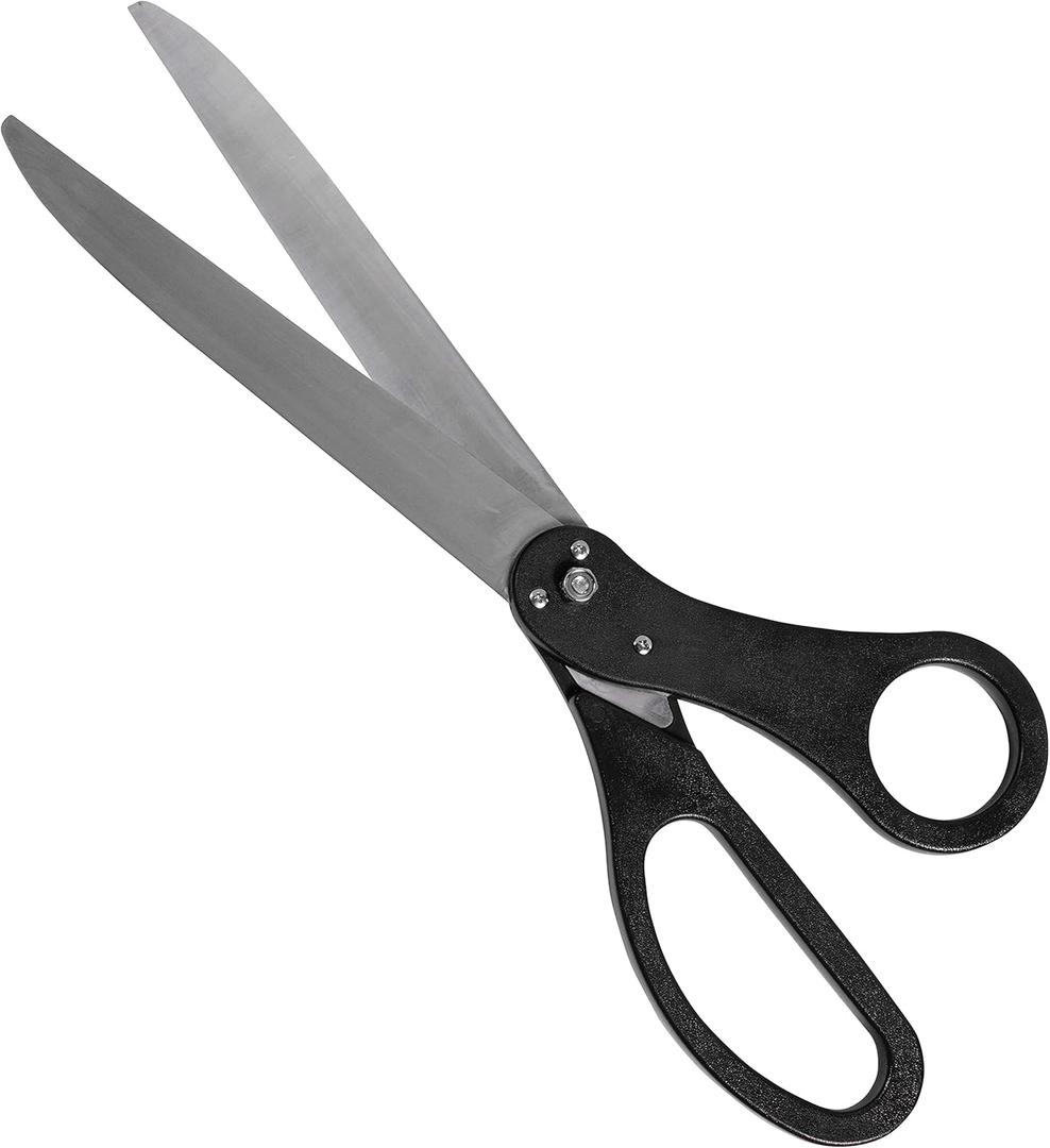 25" Ceremony Ribbon Cutting Scissors by Allures & Illusions, Black