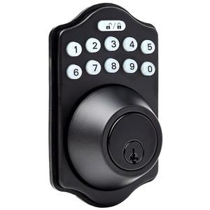 Amazon Basics Electronic Keypad Deadbolt Door Lock with Touch-Control Keyless Entry, Keyed Entry Option, Traditional, Matte Black, 1-Pack Amazon Basics Electronic Keypad Deadbolt Door Lock with Touch-Control Keyless Entry, Keyed Entry Option, Traditional, Matte Black, 1-Pack