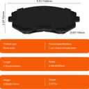 XTHZLP HZ1539 Ceramic Disc Front Brake Pad Compatible with Select Scion FR-S; Subaru BRZ, Crosstrek, XV Crosstrek, Forester, Impreza, Legacy, Outback; Toyota 86