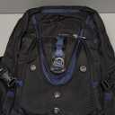 17.3 Laptop Backpack for Men Women, Extra Large Travel laptop Backpack with Rain Cover, TSA Friendly Flight Approved with RFID Anti Theft Pocket and USB Charger Port, Water Resistant School BookBag (17inch(19.0 *14.6*10"), Black-blue)