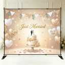 Backdrop Stand 10x8ft(WxH), Portable Photo Studio Background Stand Support Kit with Carrying Bag, Height Adjustable Banner Stand for Party, Wedding, Step and Repeat Stand for Photo Booth