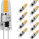 G4 LED Bulb, AC120V G4 Bi-Pin Light Bulbs, Warm White 3000K, 110LM 1.2W Equivalent to 10W-20W Halogen Lamps, Flicker Free, Non-Dimmable, for Home Lighting, Kitchen Hood, 10 Pack