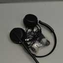 Wireless Headset with Mic for Work, Bluetooth 5.4 Headphones with AI Noise-Canceling Mic for Clear Calls, Wireless Headsets with Mic Mute & USB A/C Dongle for PC, Computer, Laptop, Black