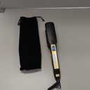 Professional Titanium 1.75Inch Flat Iron Hair Straightener & 2-in-1 Hair Styler with Digital LCD Display, Dual Voltage Instant Heating for Professional Straightening and Curling. (Black)