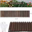 Garden Border Edging Landscape Edging Border Garden Edging Wooden Landscape Edging Wood Fence Decorative Garden Edging Lawn Edging Fence Flexible Garden Edging-15.7" H x 47.2" L (1PACK)