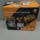 Paint Sprayer for House Painting, Paint Sprayer with Easy to Clean Design, 6 Brass Nozzles & LED Light, Easy to Clean for House, Fence, Garden, Furniture