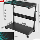 EUREKA ERGONOMIC Height Adjustable Computer Tower Stand 2-Tier ATX-Case CPU