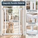 Extra Tall Baby and Dog Gate, 40.55" H, 73.62"-80.70" W, White
