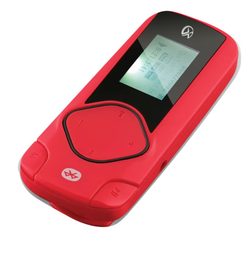 GPX MP3 Player Red Bluetooth