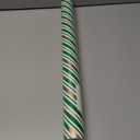 MAYPLUSS Christmas Diagonal Stripe Gift Wrapping Paper - 17 Inch X 33 Feet - Classic Green and Luxury Gold Foil Crafty Stripe Gift Wrap for Holiday Wedding, Birthday Party Showers and Scrapbooking