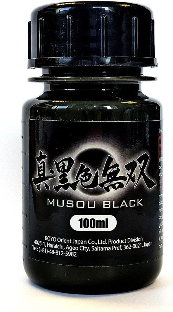 Musou Black Water-based Acrylic Paint - 100ml - Made in Japan - Blackest Black in the World