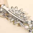 Hapibuy Crystal Rhinestone Pearl Hair Clip Comb Silver Wedding Hair Acessory Bridal Hair Pins Bride Headpiece