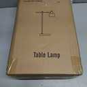 OYEARS Modern Industrial Desk Lamp for Reading LED 22.2 Metal Table Lamp Light for Office Bedroom Study Room Living Room Nightstand Bedside Lamps Gold and Matte Cream Accent (Cream, Bulb Included)