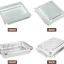 Uniflasy 67047 Catch Pan for Weber Spirit/Spirit II 200/300 Genesis and Genesis II LX200/300 Series Grill for Weber Traveler Drip Tray with 6415 Aluminum Liner, Replacement for Weber 67047 83156 6415