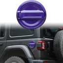 CheroCar ABS Gas Cap Cover Trim Fuel Tank Cover Decoration Kit for 2018-2021 Jeep Wrangler Accessories JL 2/4 Door (Purple)