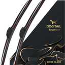 DOG TAIL Neoprene Dual-Steel Frame Wiper Blades 26"+20" with Multiple Adapters, Automotive Replacement Vehicle Front Windshield Wiper Blades Set for My Car Truck Vehicle AdaptBeam