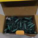 Warm White Wide Angle Christmas Lights, Pack of 2 Sets 25 Ft 100 LED Green Wire 5mm UL Certified Commercial Grade Holiday String Light