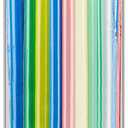 10.6" Clear Plastic Straw Holder with 100 Drinking Straws  Transparent Organizer Container with Stainless Steel Lid for Countertop Use