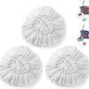 BonusLife 3-Pack Mop Head for O-Ceda EasyWrin Spin Mop Refill 1-Tank System Only Easy Cleaning Microfiber Replacement