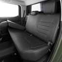 Seat Covers Fit Toyota Tundra 2022 2023 2024 2025 2026 CrewMax Double Cab, Full Set Faux Leather, Water-Resistant Full Coverage Seat Protectors-Black