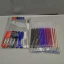 COIDEA 8 Pcs Heat Erasable Pens for Fabric with 64 Refills, Fabric Marking Pens for Sewing, Quilting, Embroidery, Dressmaking, Tailors Sewing Chalk Pencils