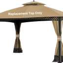 SCOCANOPY Replacement Canopy Cover for Windsor Gazebo L-GZ717PST-C, 810213583,South Hampton Gazebo L-GZ659PST A111011500 (Beige)