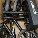 Economy Knee Scooter Steerable Knee Walker for Foot Injuries Compact Crutch Alternative with Dual Braking System (Black)