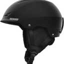 Findway Ski Helmet [Upgrade] Snowboard Helmet for Adults,[Goggles Friendly] Durable ABS Shell, Protective EPS Foam & Adjustable Dial, Snow Sport Helmet for Men, Women & Youth (Large, Black)