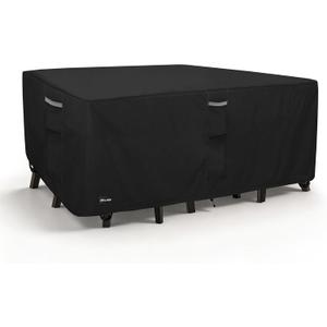 ANartcle Patio Furniture Covers 126L x 74W x 28H inch,600D Waterproof Heavy Duty Outdoor Furniture Covers,Outdoor Wicker Furniture Set with Swivel Patio Chairs General Purpose Furniture Cover,Black