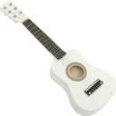 Kids Acoustic Guitar 21 Inch Guitar Acoustic for Beginners Children 6-String Wooden (White) Kids