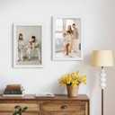 Picrit 12x18 Picture Frame 3 Pack, White Poster Frame, Display Poster 11 x 17 with Mat or 12 x 18 without Mat for Horizontal or Vertical Wall Mounting