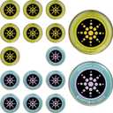 16 Pcs Cell Phone Protection Stickers Neutralizer Shield Blocker for Smartphones Tablets Laptops Computers WiFi TVs Monitors